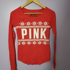 Long-sleeve PINK Pajama Shirt